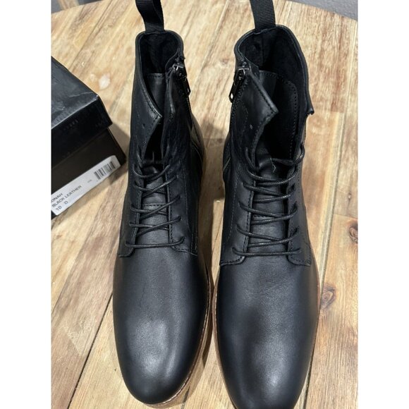 SUPPLY LAB Men's Black Jonah Lace-Up Leather Ankle Boot Sz 10 D NEW IN BOX - Picture 13 of 15